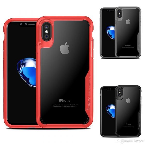 IPAKY Iphone X Flexible bumper back cover - Image 2